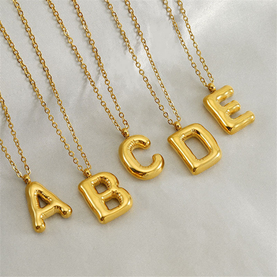 Bubble Letter Necklace