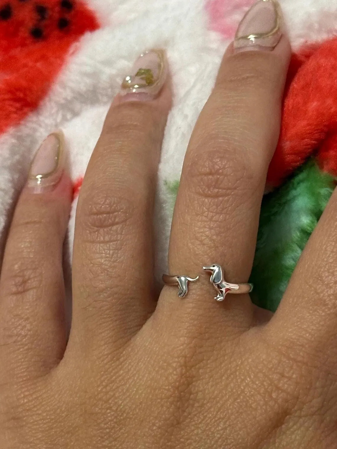 Dachshund Kiss – 925 Sterling Silver Ring