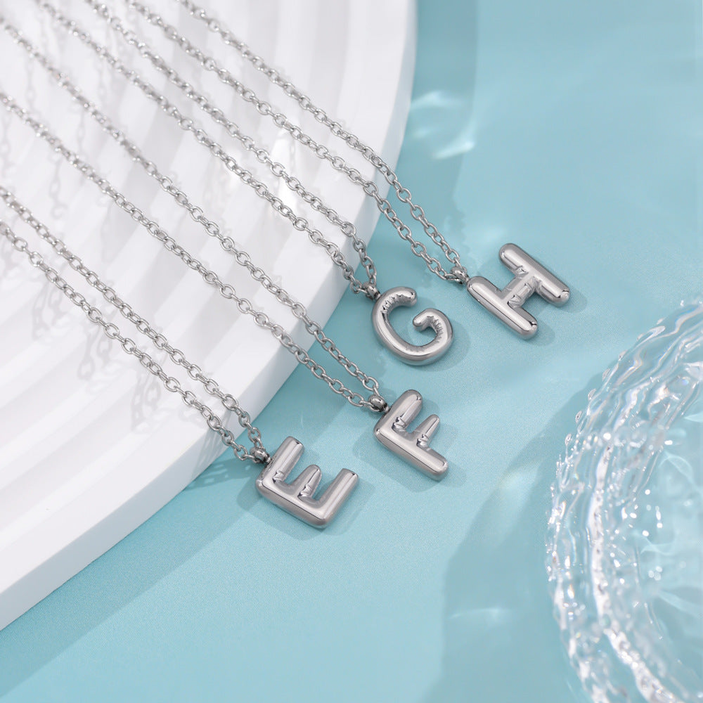 Bubble Letter Necklace