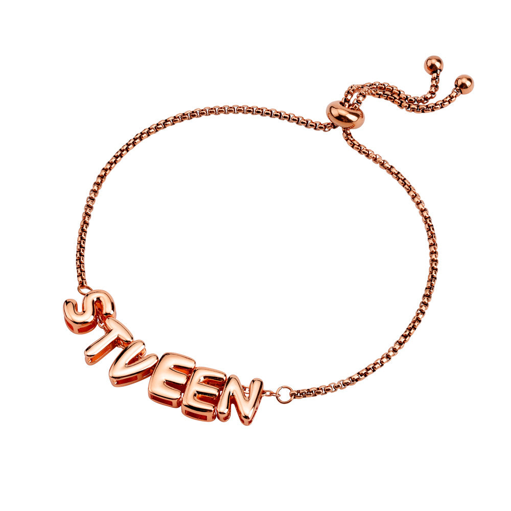 Bubble Ball Alphabet Bracelet