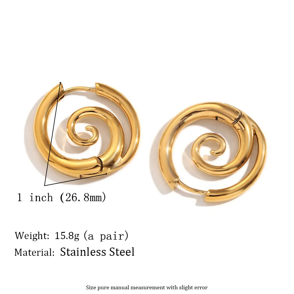 Personalized Spiral Earrings