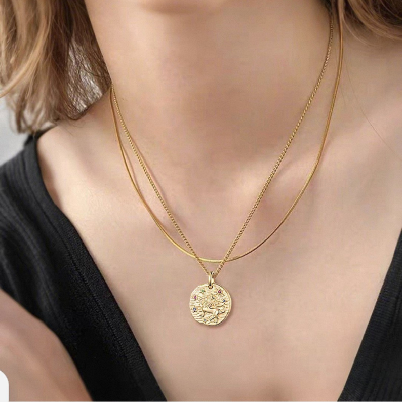 18K Yellow Gold Zodiac Necklace –Your Zodiac, Your Style