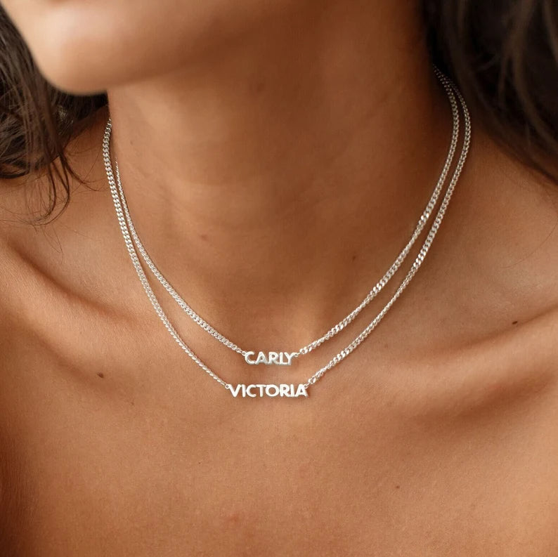 Personalized Capital Letter Name Necklace -A Heartfelt Gift to Celebrate Loved Ones
