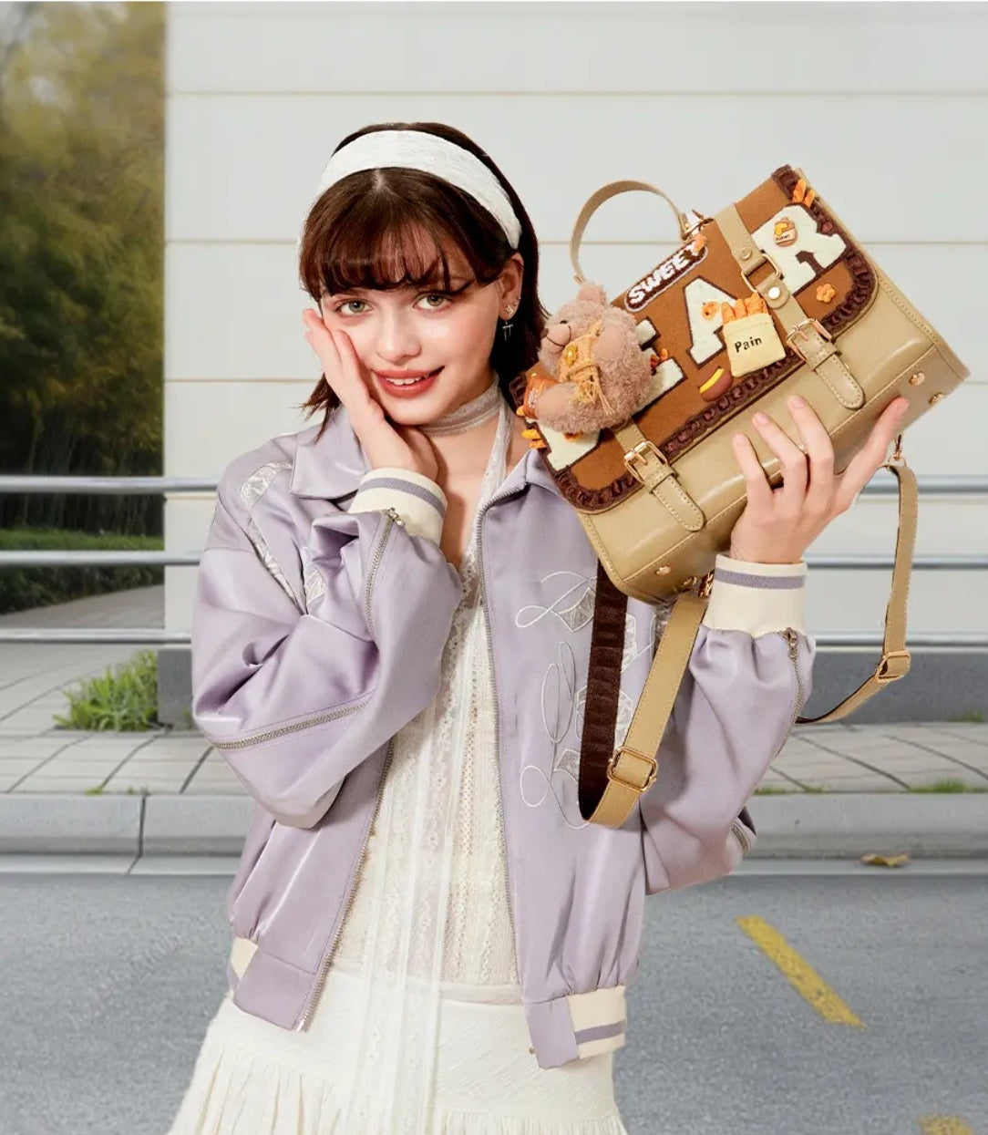 Bear Bun Master – Original Design Tote Backpack(Handcrafted)