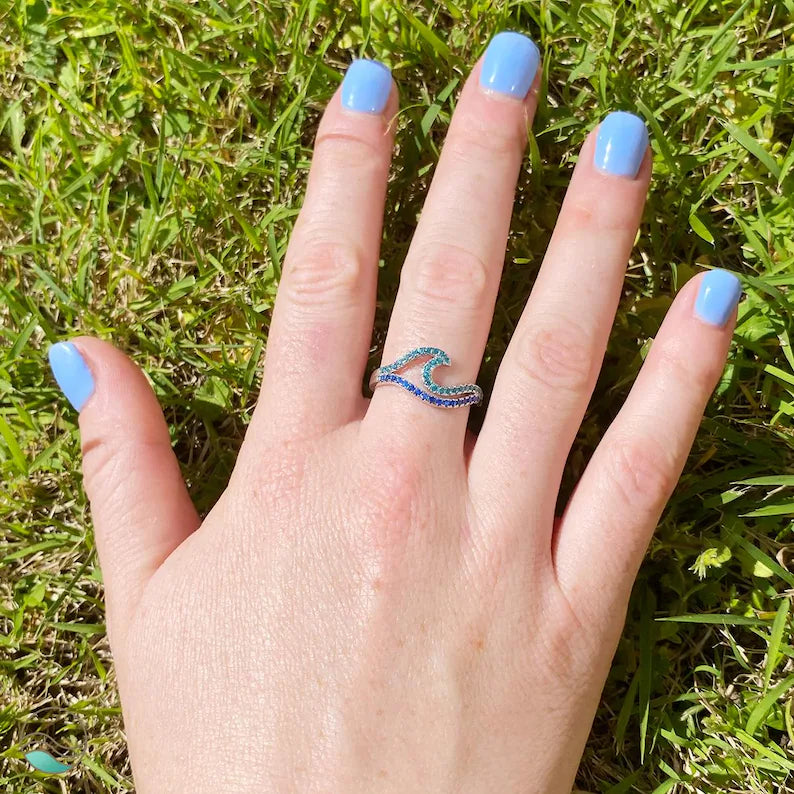 Calming Wave Anti Anxiety Ring (925 Sterling Silver)