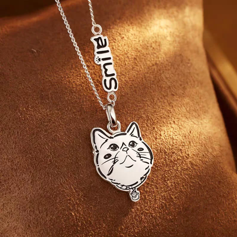 Pet Photo Necklace -Sterling Silver