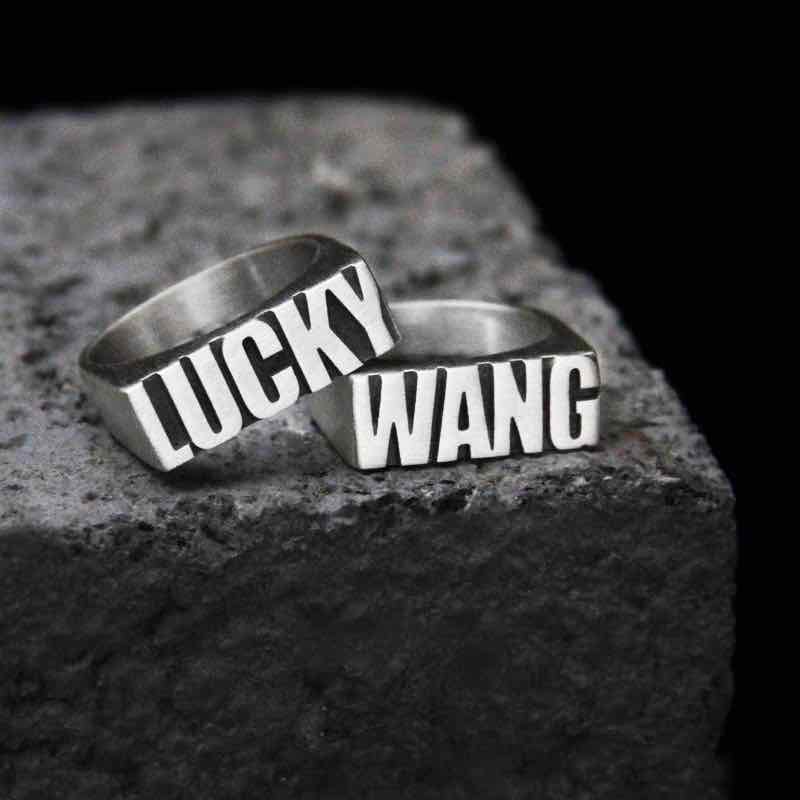 Custom 925 Sterling Silver Name Ring