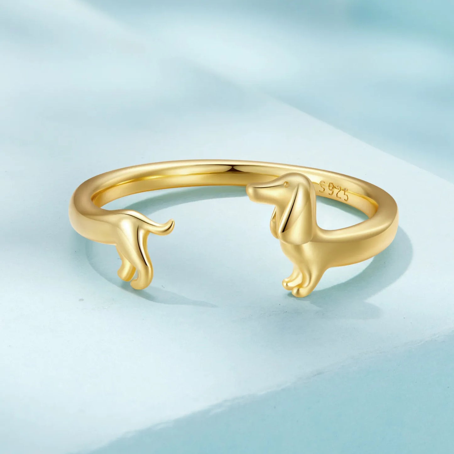Dachshund Kiss – 925 Sterling Silver Ring