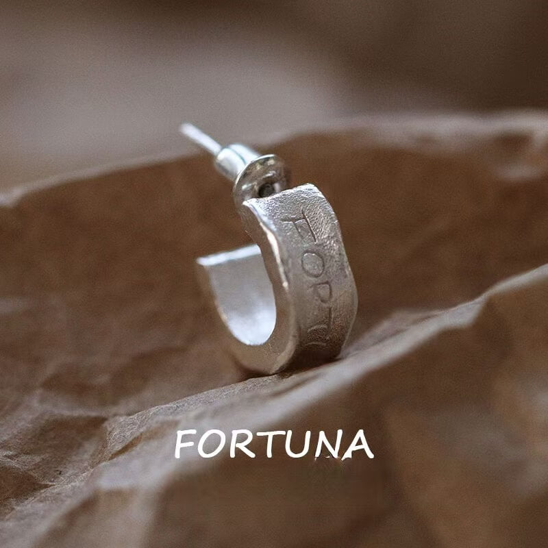 “Fortuna” Latin Sterling Silver Earrings