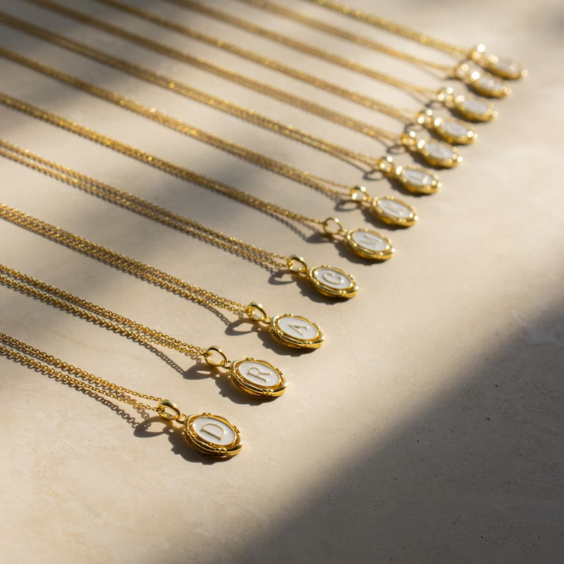 Personalized Name Necklace Set (with Letter Necklace)