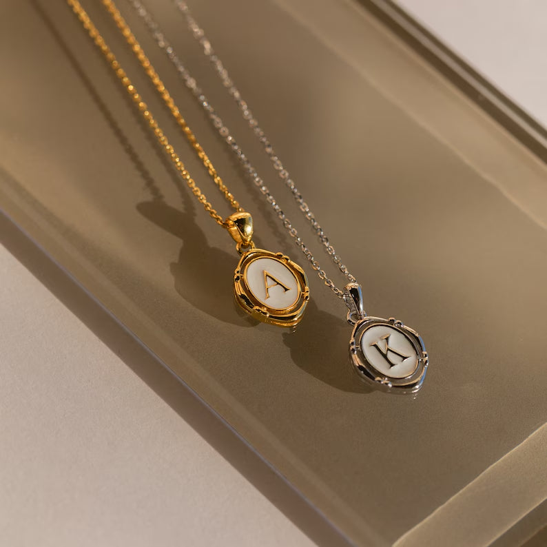 Personalized Name Necklace Set (with Letter Necklace)