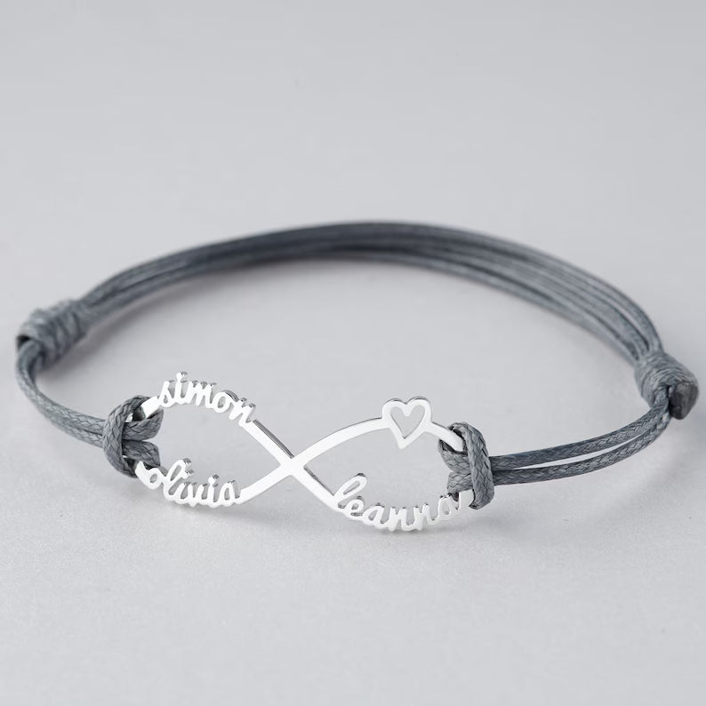Personalized Infinity Name Bracelet(Up 4 Names)