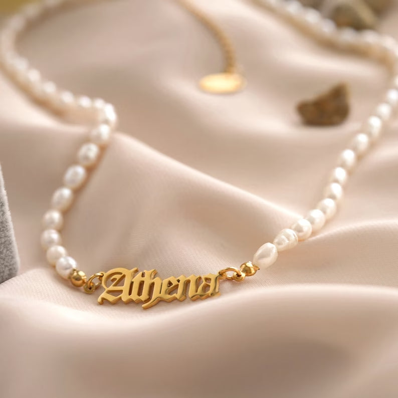 Personalized Name Necklace Set (with Letter Necklace)