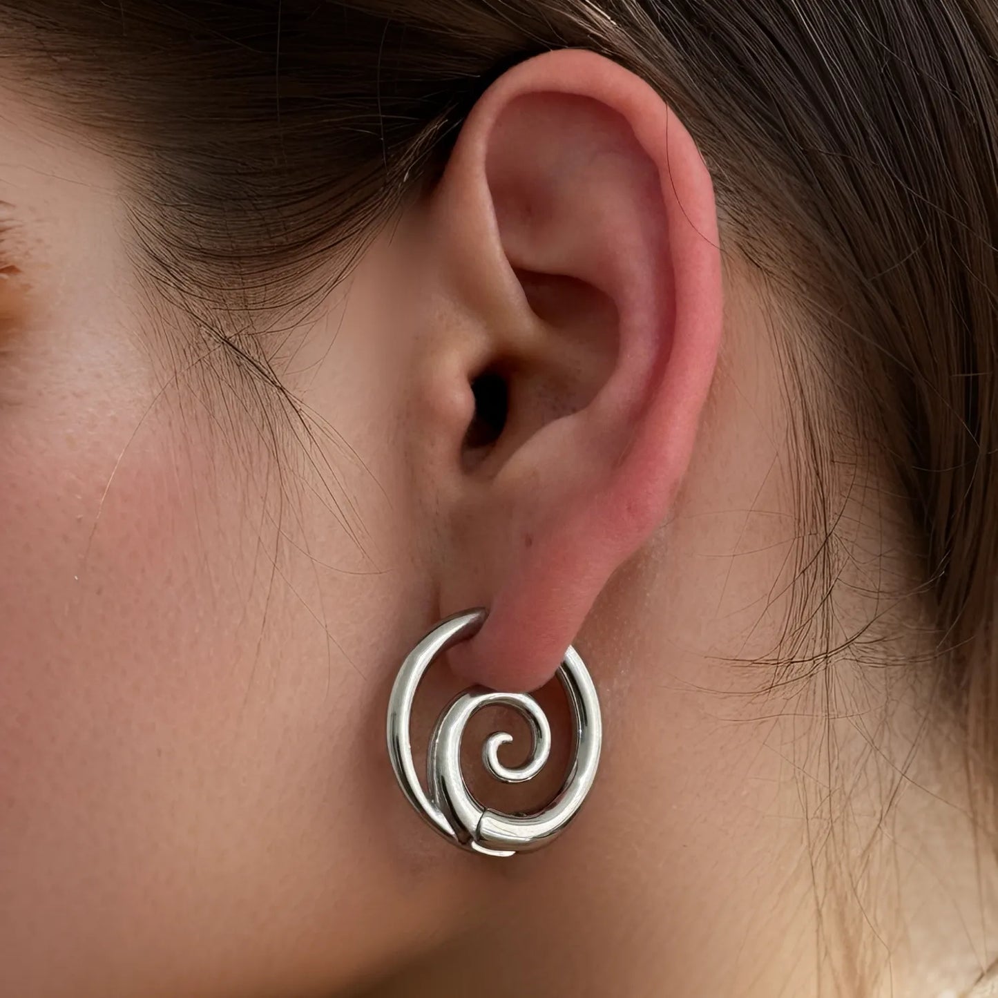 Personalized Spiral Earrings