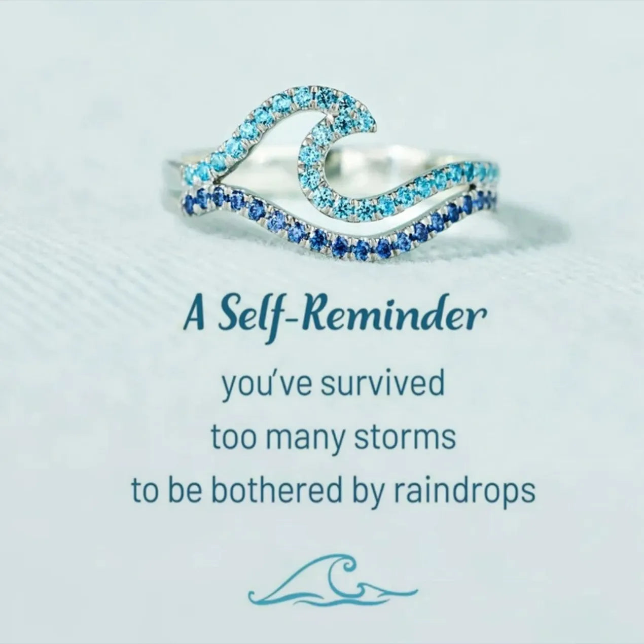 Calming Wave Anti Anxiety Ring (925 Sterling Silver)