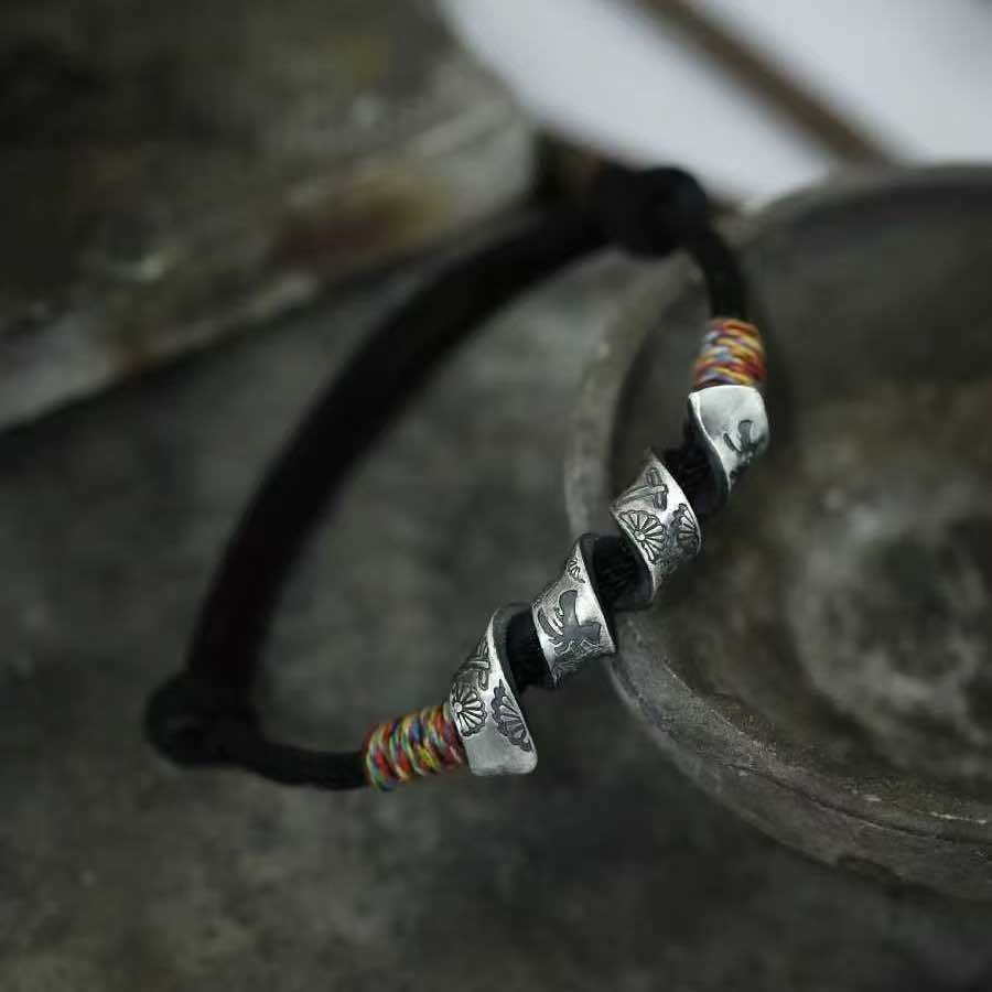Soul of the Andes Bracelet-Handmade in 999 Sterling Silver