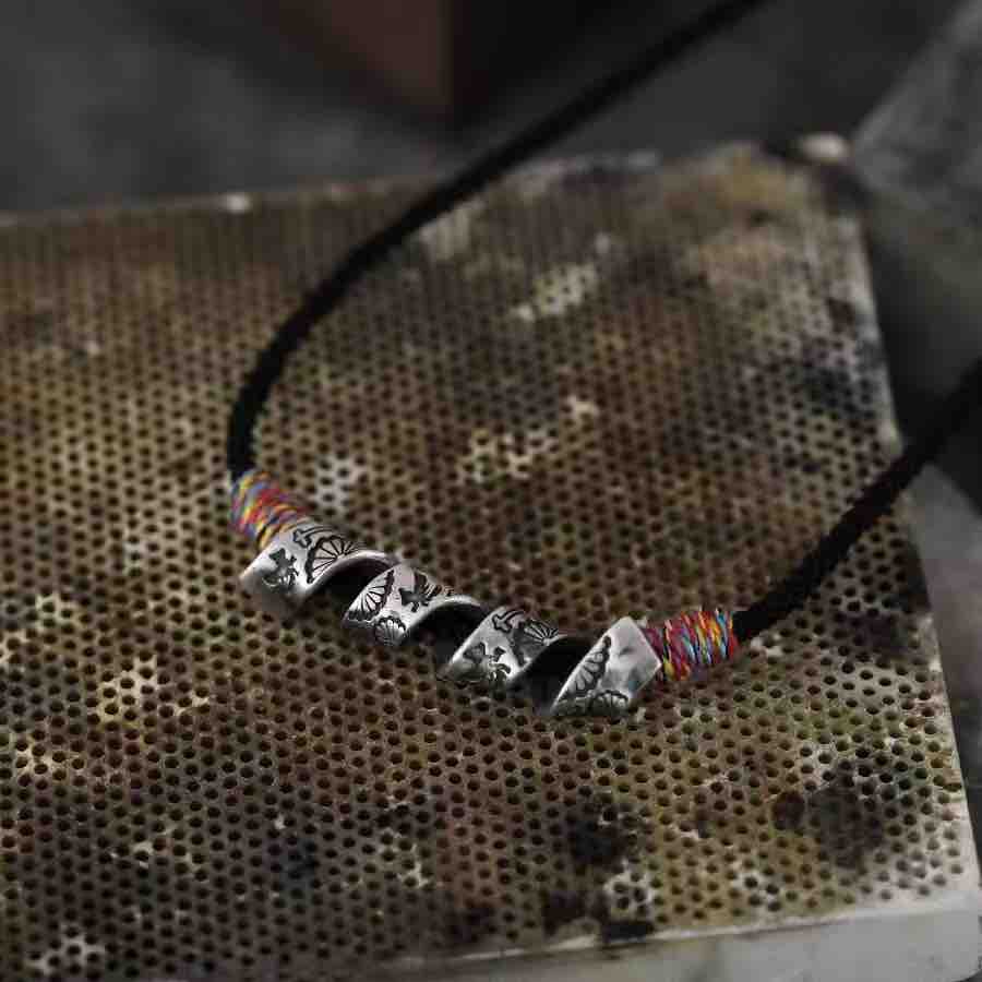Soul of the Andes Necklace-Handmade in 999 Sterling Silver