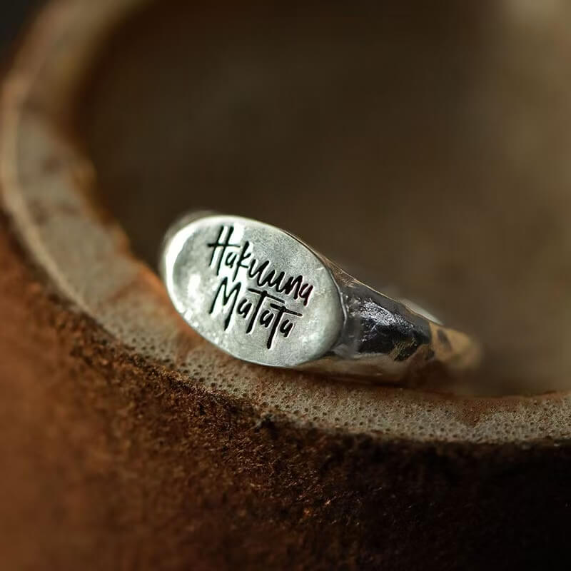 Couple's Sterling Silver Engraved Rings