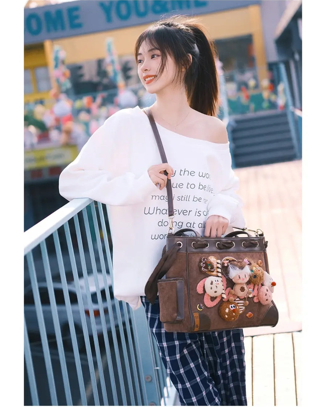 A Cookie Raised on Cookies – Trendy & Versatile Shoulder Tote Bag(Handcrafted)