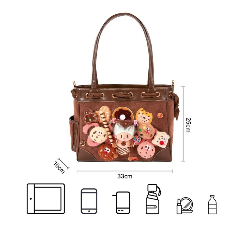A Cookie Raised on Cookies – Trendy & Versatile Shoulder Tote Bag(Handcrafted)