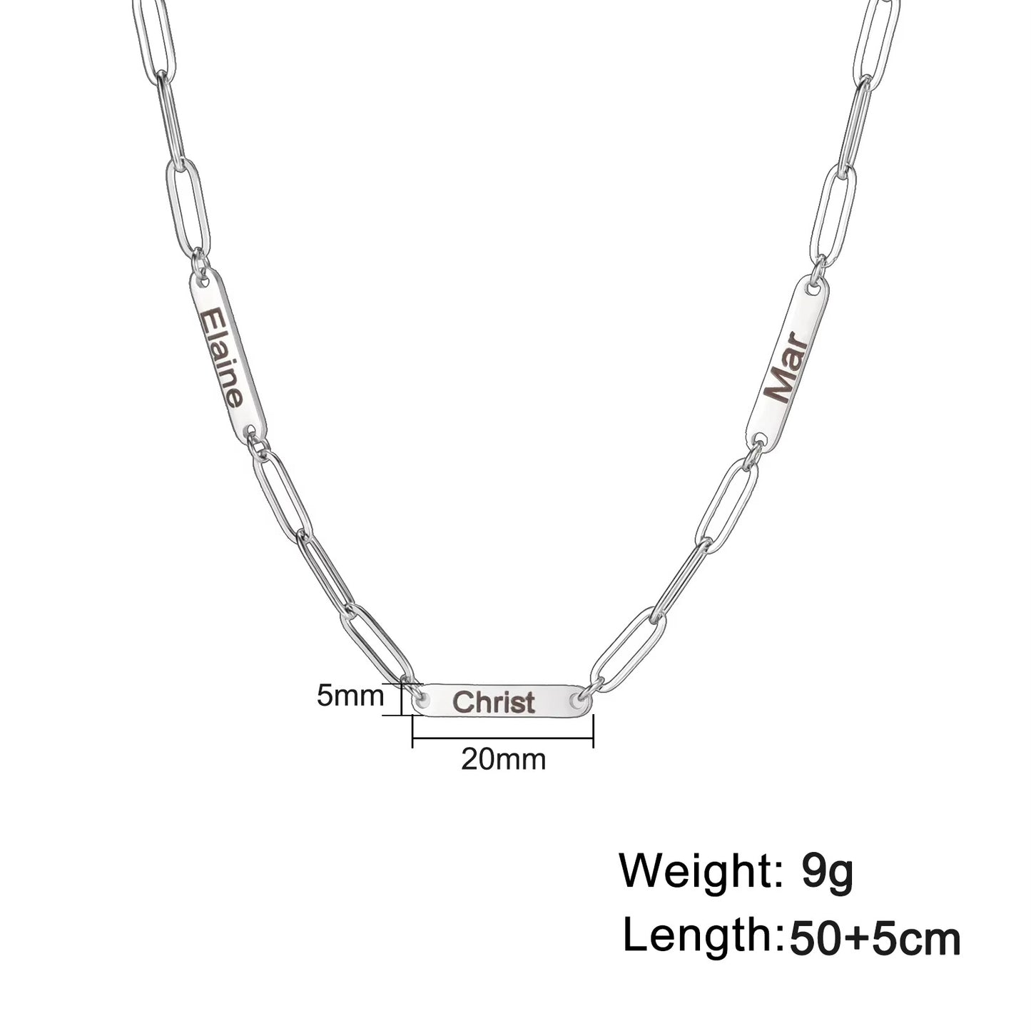 Personalized Bar Name Necklace