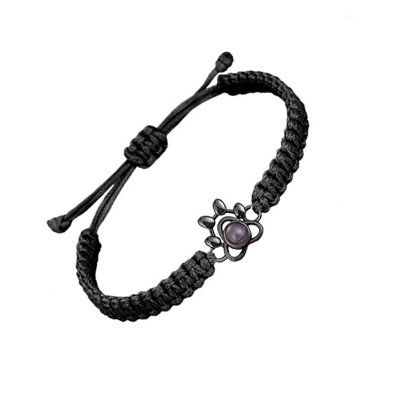 Pet Paw Print/Heart/Bead Projection Bracelet
