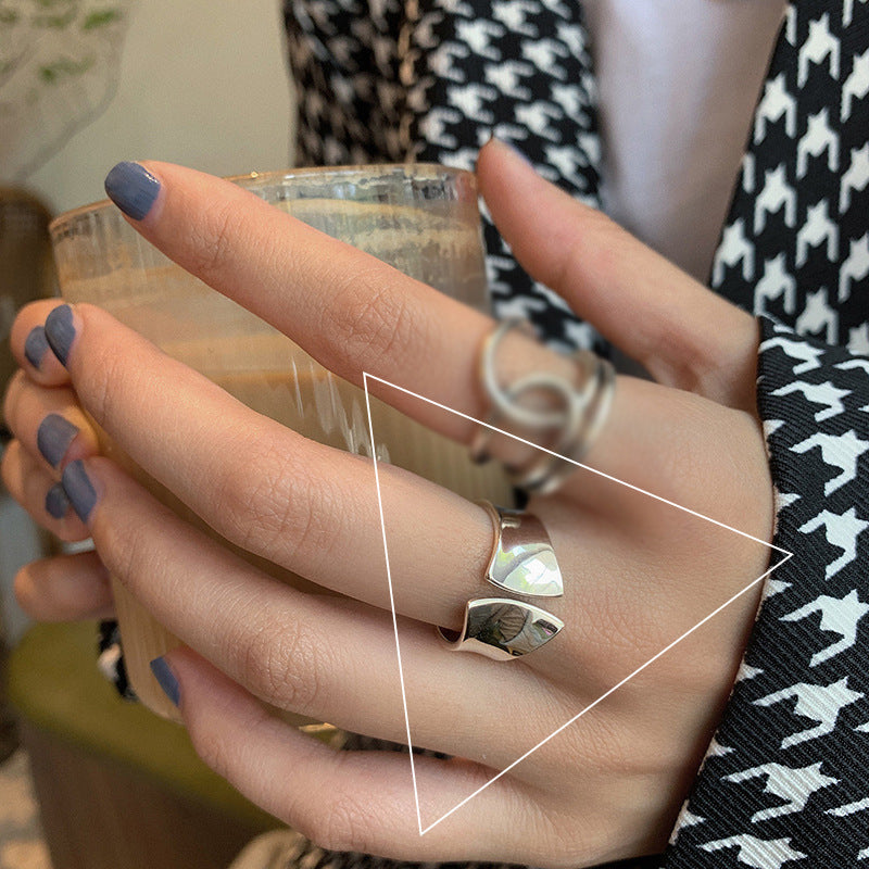 Big Silver Knot Thumb Ring