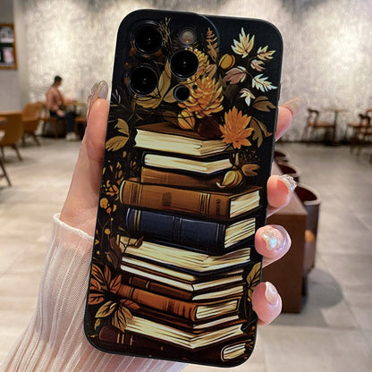 Retro Book Plant Phone Case