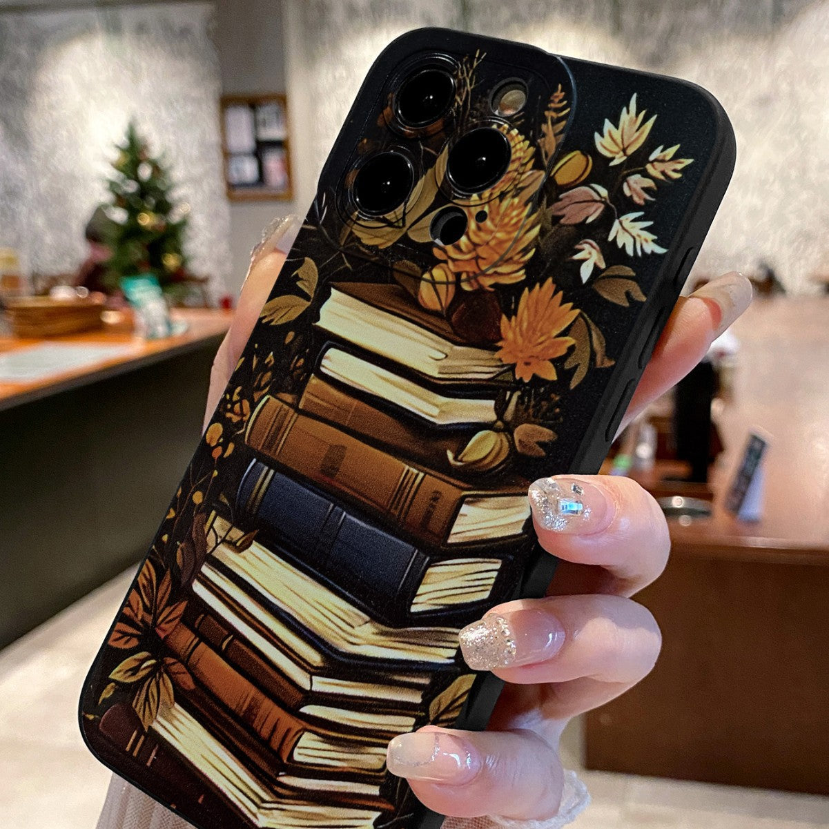 Retro Book Plant Phone Case