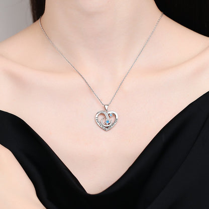 Star and Moon Clavicle Necklace