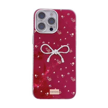 Small Floral 3D Bow Phone Case