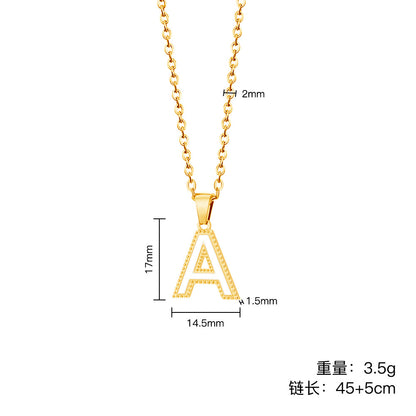 INS-Style Letter Necklaces