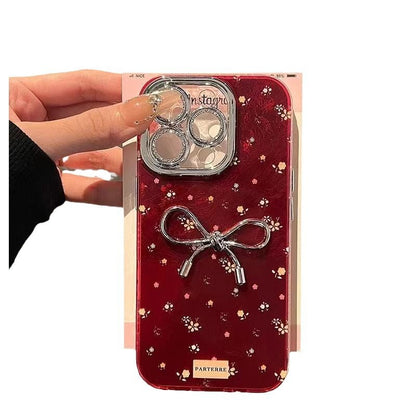 Small Floral 3D Bow Phone Case