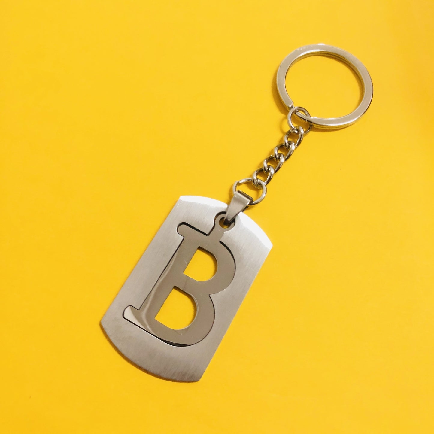 Personalized Letter Pendant Keychain