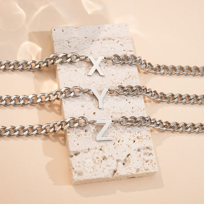Cuban Chain Letter Necklace