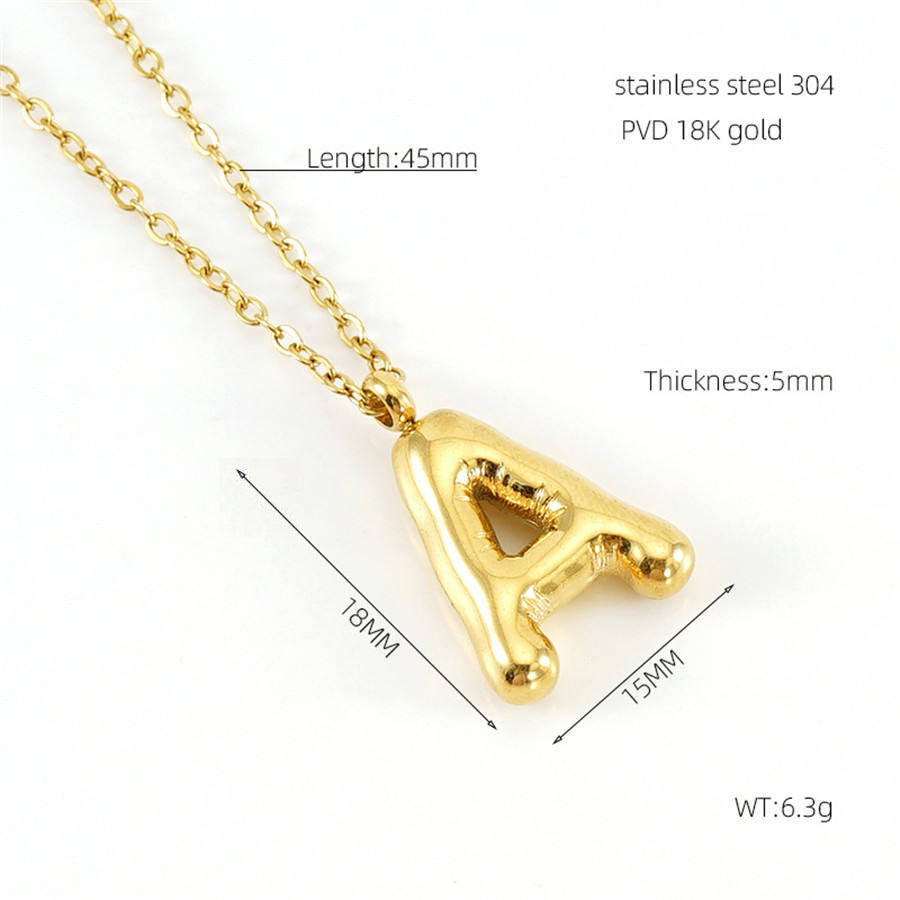 Bubble Letter Necklace