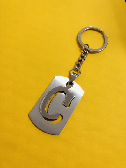 Personalized Letter Pendant Keychain