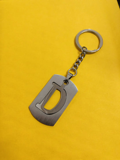 Personalized Letter Pendant Keychain