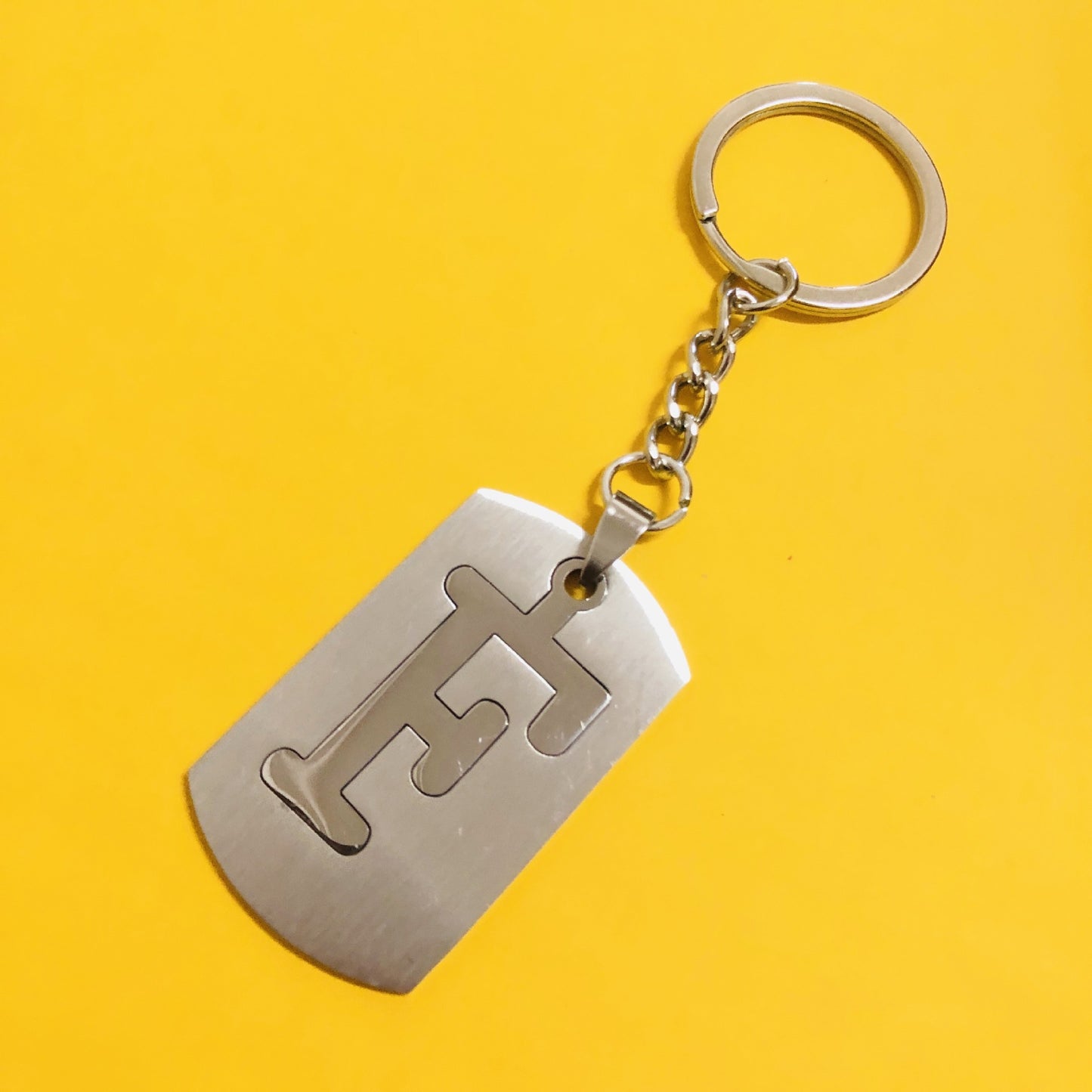 Personalized Letter Pendant Keychain