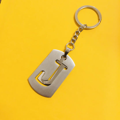 Personalized Letter Pendant Keychain