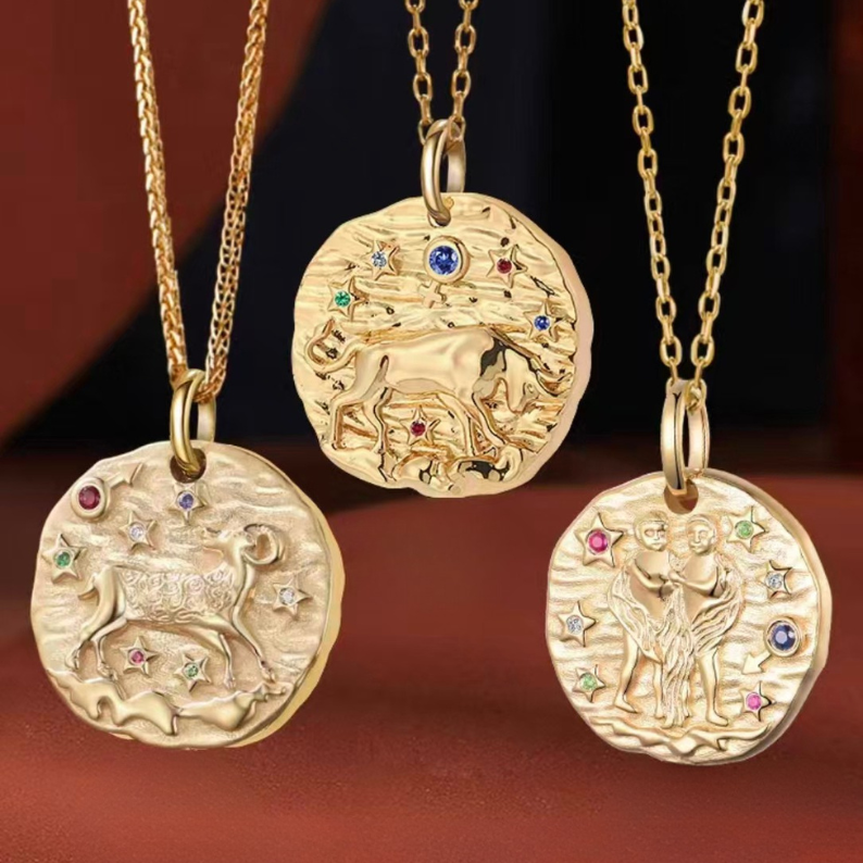 18K Yellow Gold Zodiac Necklace –Your Zodiac, Your Style