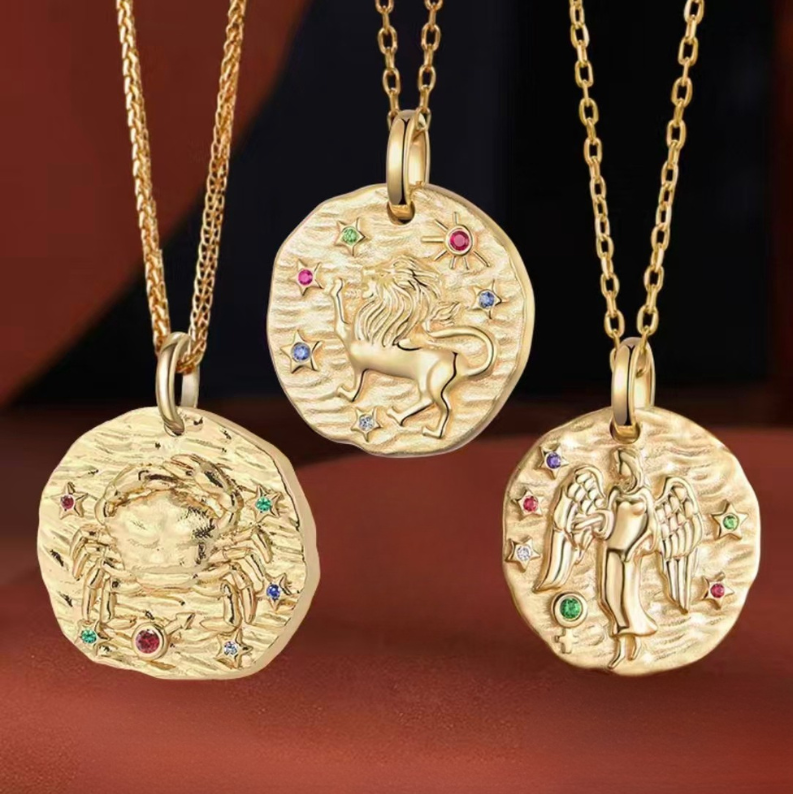 18K Yellow Gold Zodiac Necklace –Your Zodiac, Your Style
