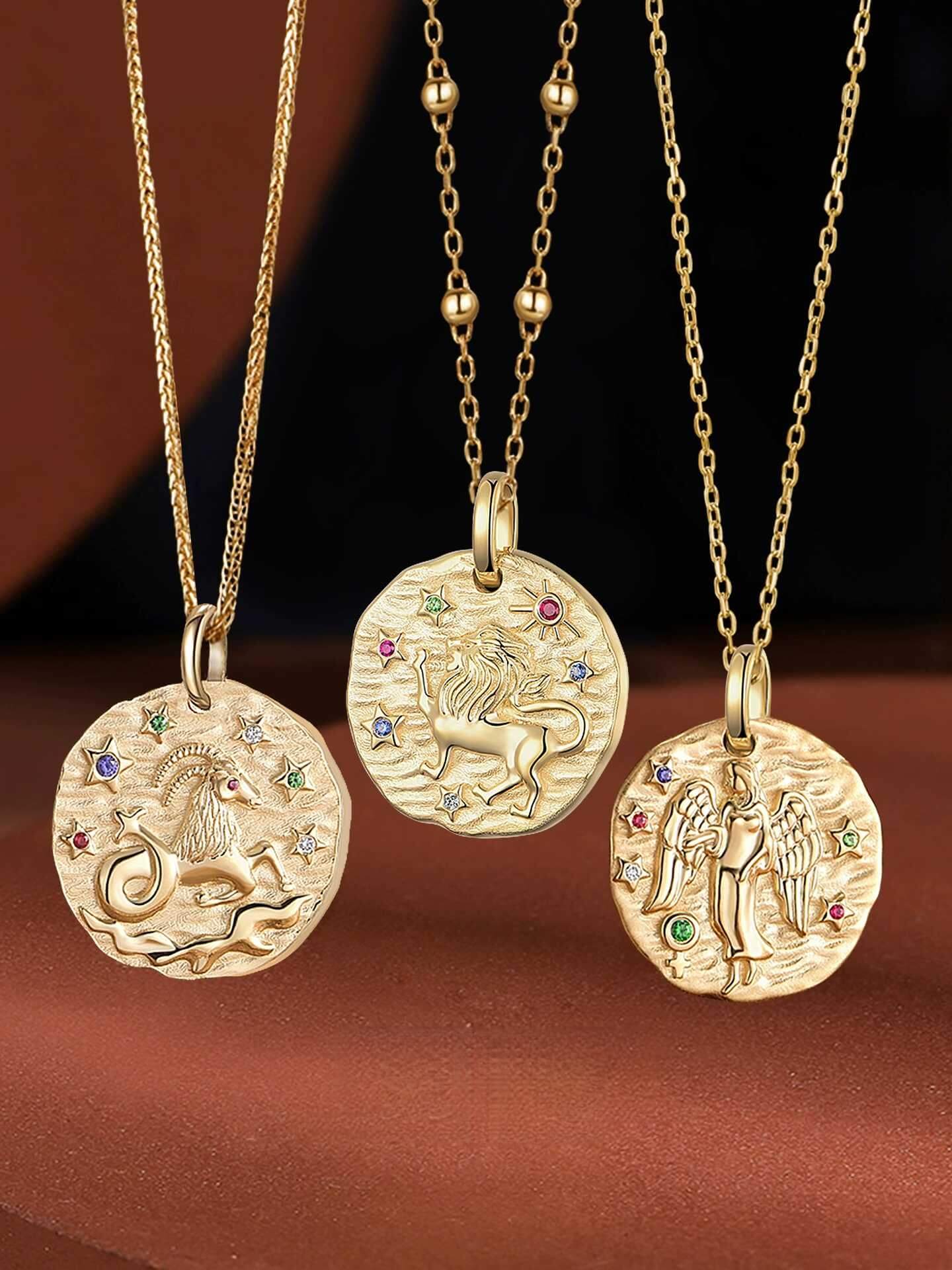 18K Yellow Gold Zodiac Necklace –Your Zodiac, Your Style
