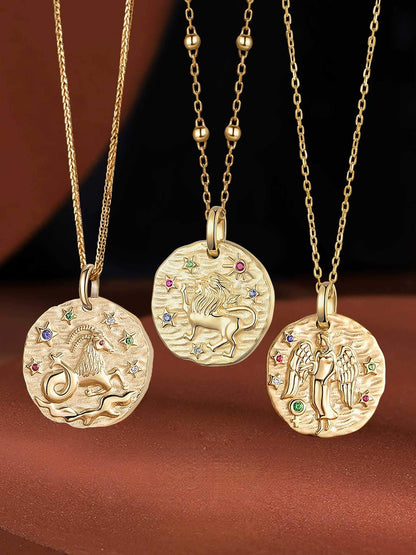 18K Yellow Gold Zodiac Necklace –Your Zodiac, Your Style