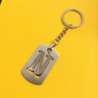 Personalized Letter Pendant Keychain