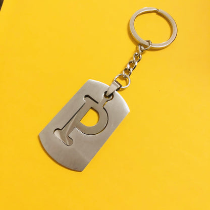 Personalized Letter Pendant Keychain