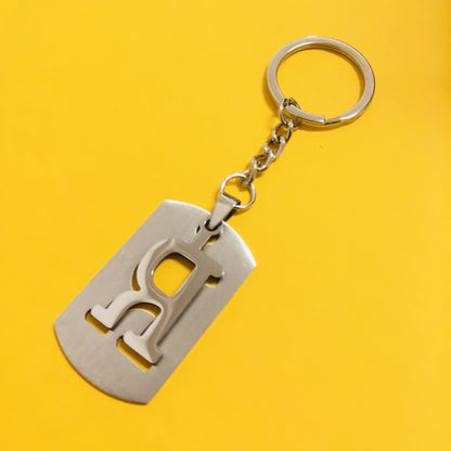 Personalized Letter Pendant Keychain