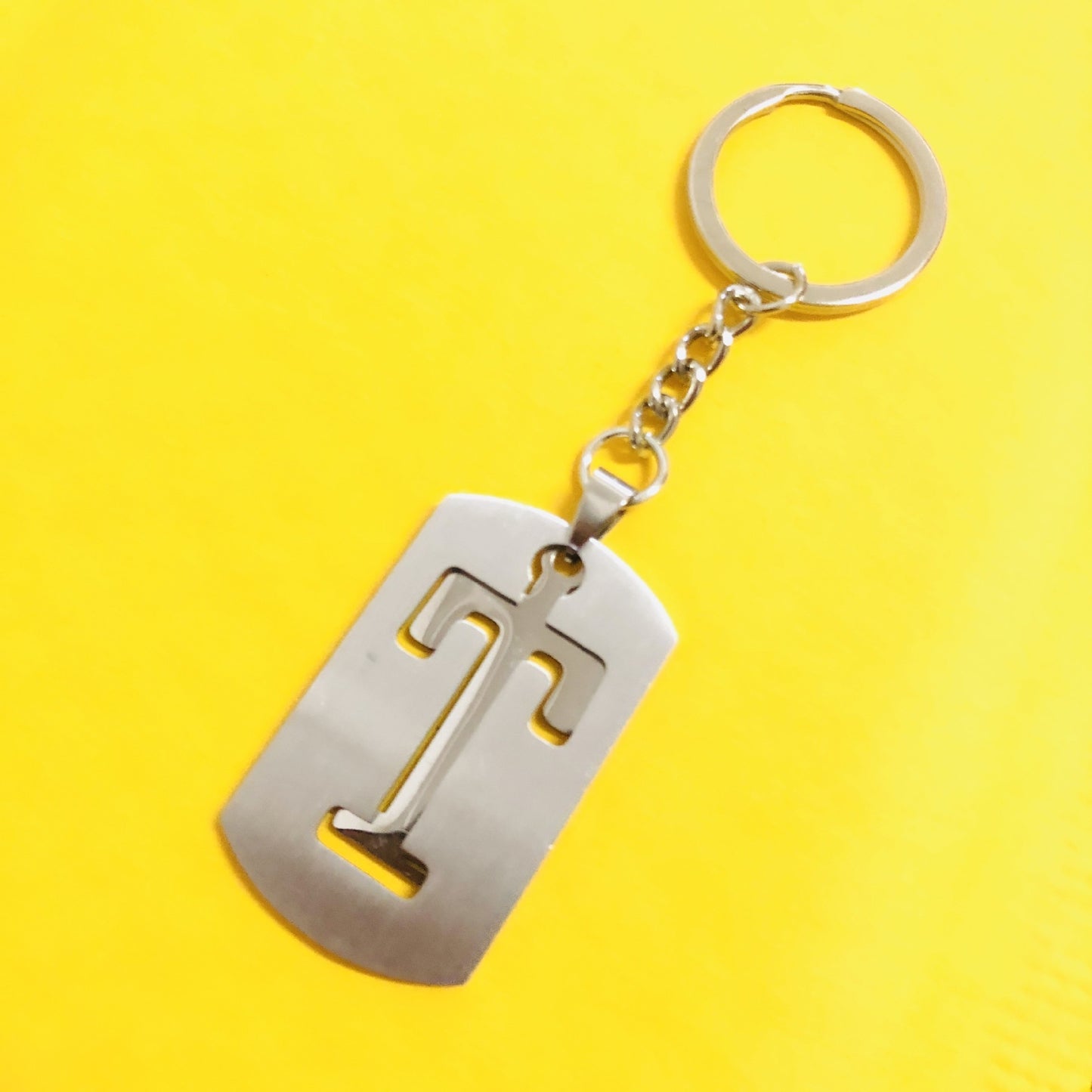 Personalized Letter Pendant Keychain