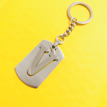 Personalized Letter Pendant Keychain