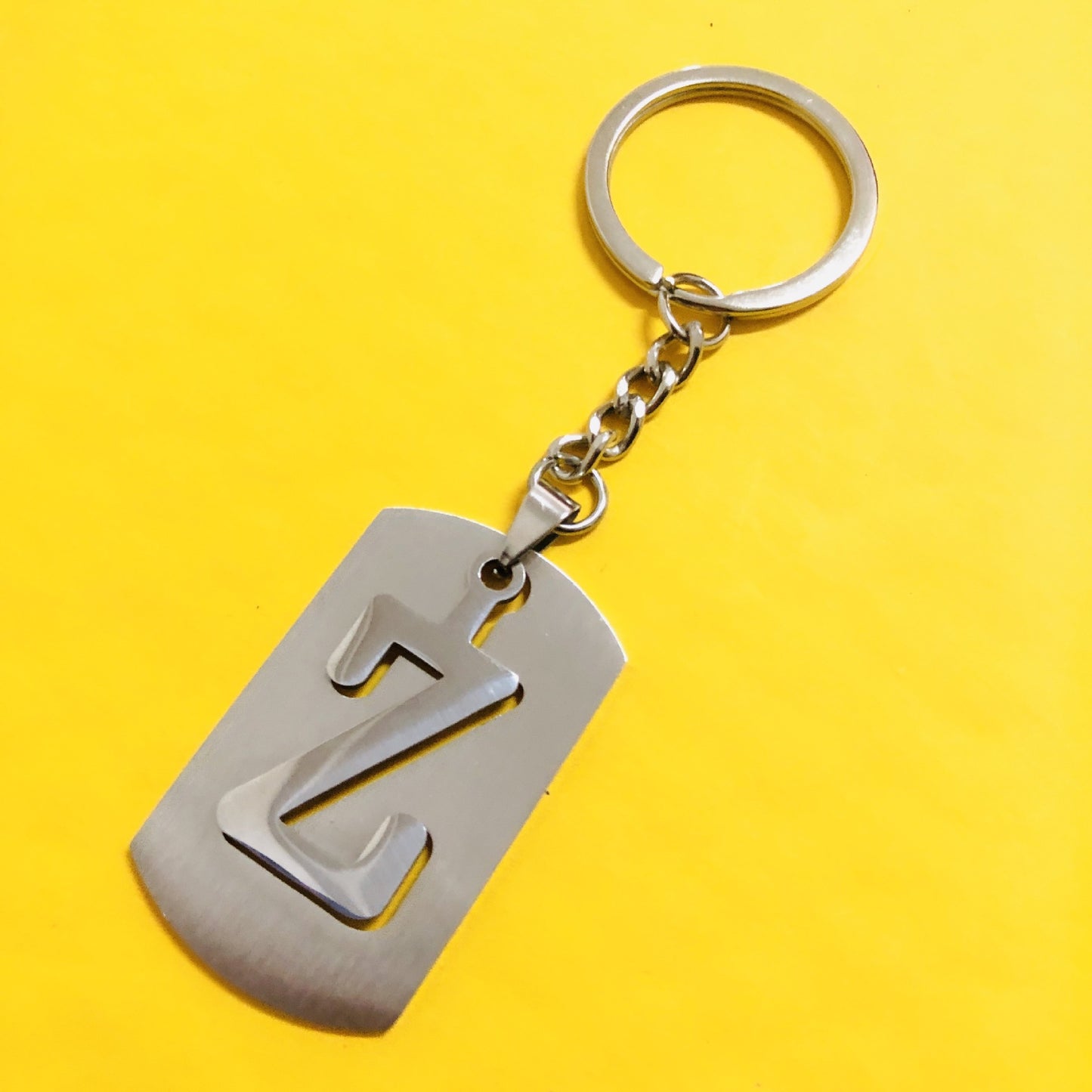 Personalized Letter Pendant Keychain